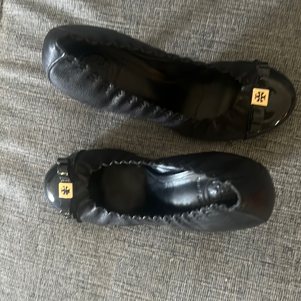 Tory Burch black 4 inch heels